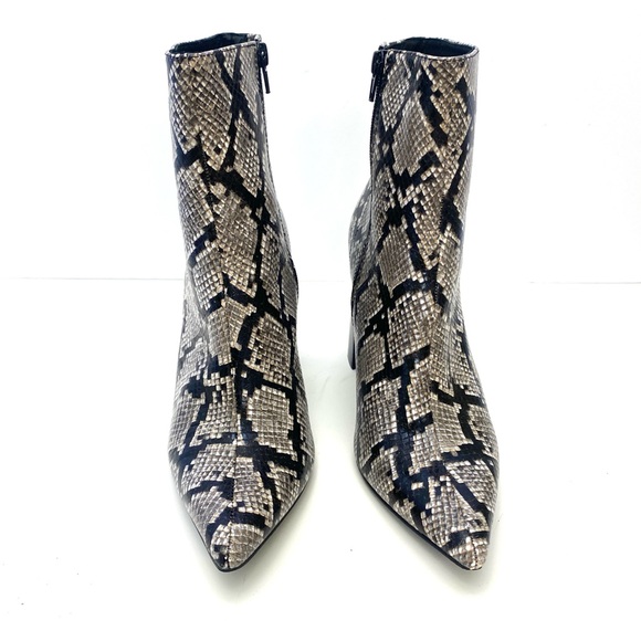 Jeffrey Campbell Women’s Snake Print Raven Pointed Toe Ankle Boots - Picture 14 of 16